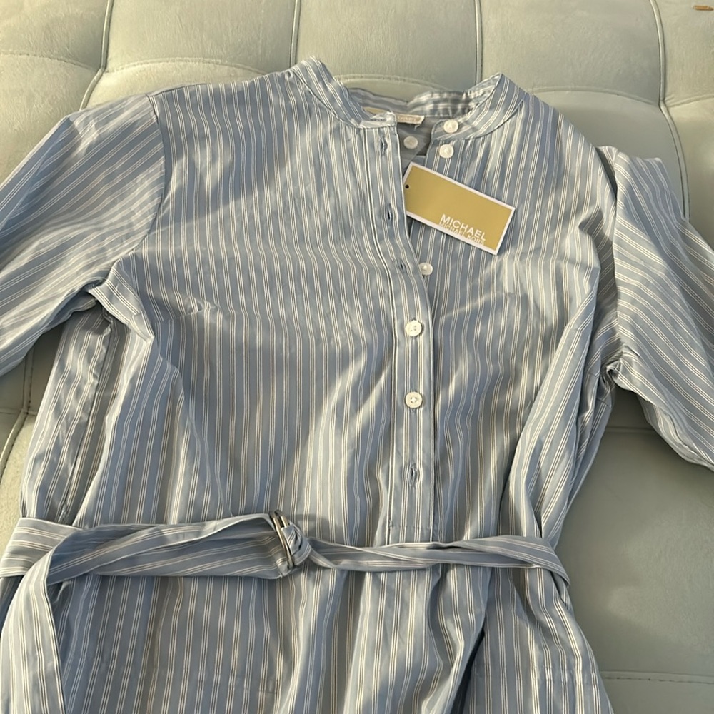 Blue and white striped dress perfect for going out and so much more